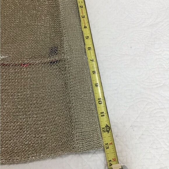 South Beach Gold Mesh Coverup Pants Size Large - Picture 10 of 11